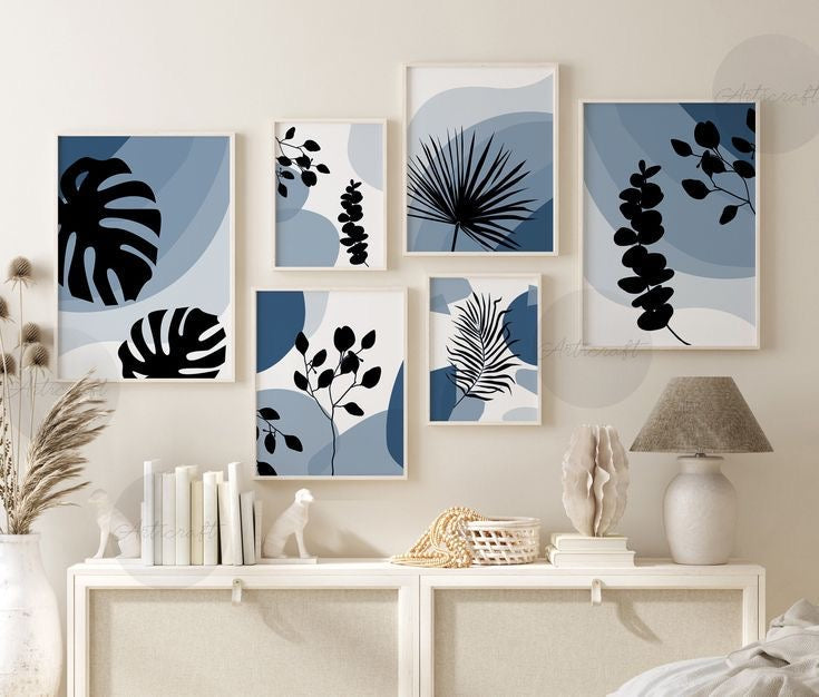 Nature Inspirational Wall Art6- Piece Set - Positive Quotes and Playful Designs