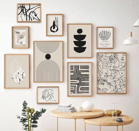 This stunning 10-piece pop art wall frame Set