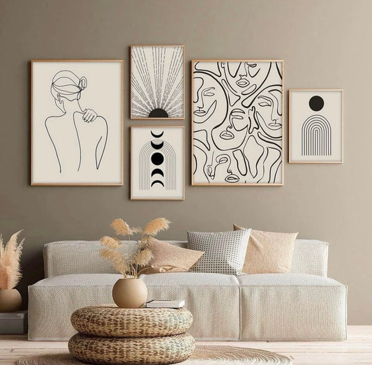 5 Piece frames
